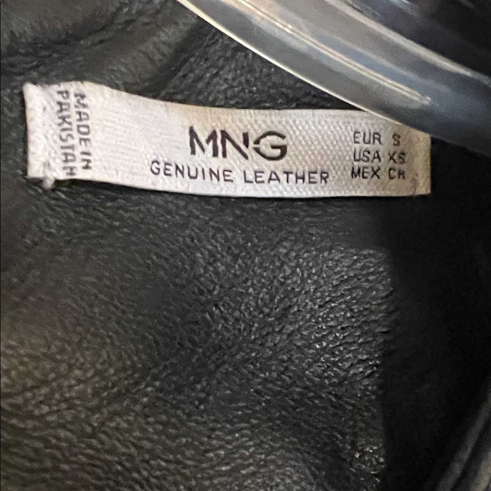 Mango Genuine Leather Black Dress - Picture 2 of 5